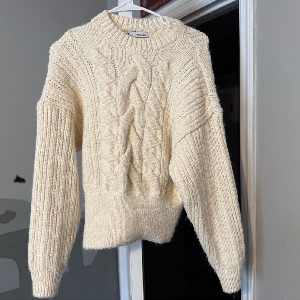 ZARA Cable Knit Sweater